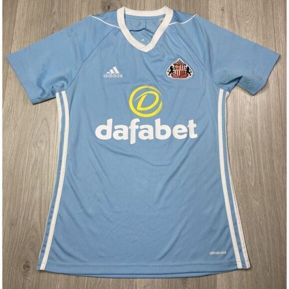 Adidas Jersey Small Blue FC Sunderland 2017 2018 Away Football Soccer Shirt‎